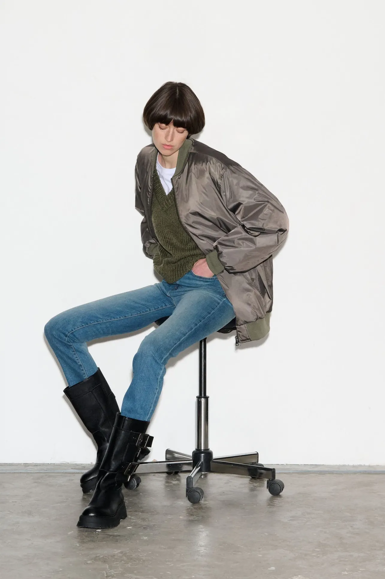 School Rag Blouson aviateur oversize BROOSTER VINTAGE KAKI