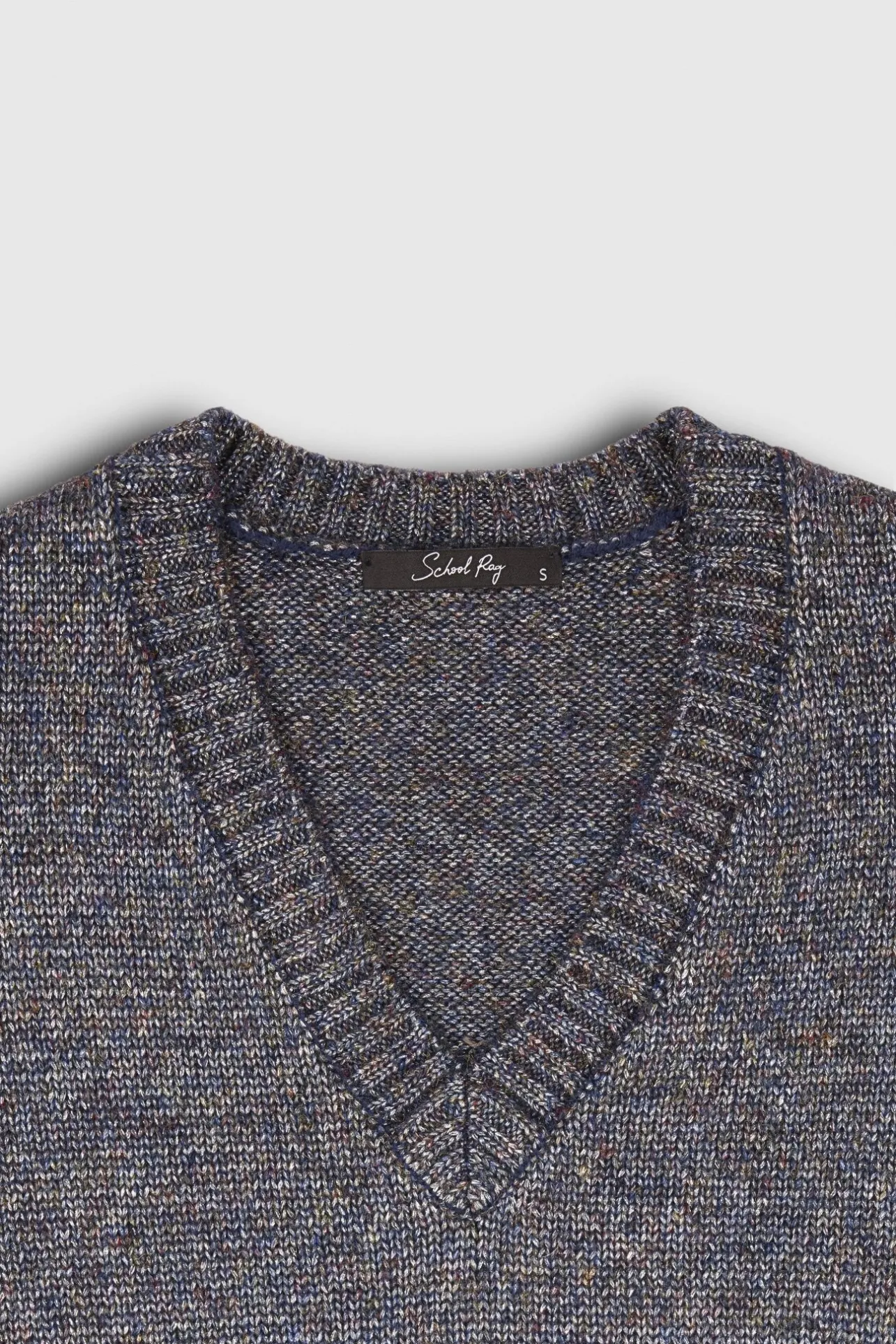 School Rag Pull ample en maille lurex PALISSANDRE LUREX NAVY METALLIC LUREX