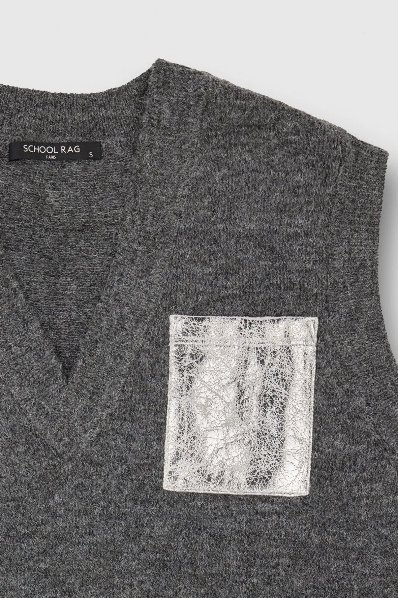 School Rag Pull ample sans manches PEESHOP POCKET GRIS CHINE MOYEN